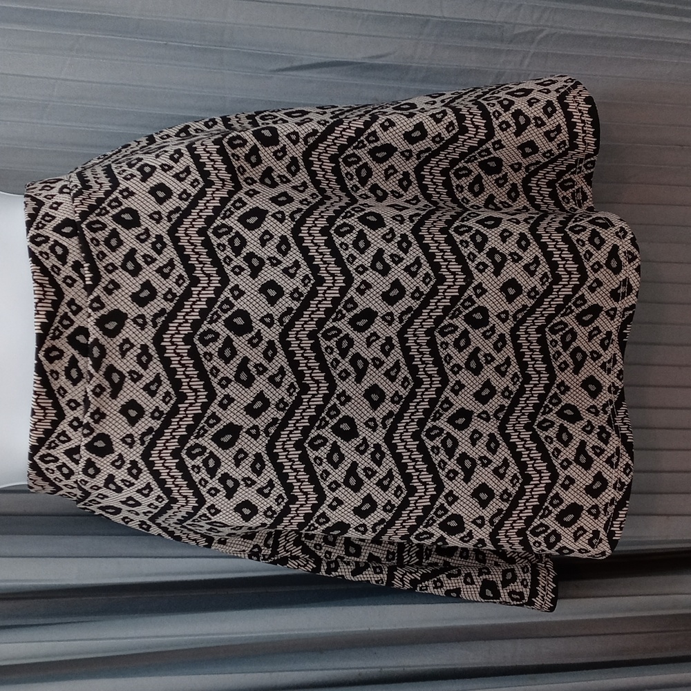 High waist printed skirt